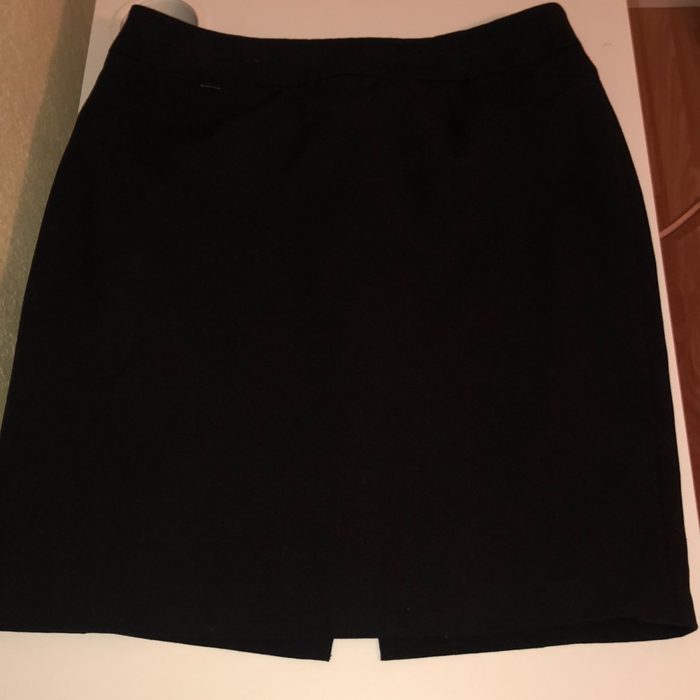Calvin Klein Black Suit Skirt Size 12P NWOT